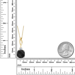 Pendant in 925 Sterling Silver and 10K Yellow Gold