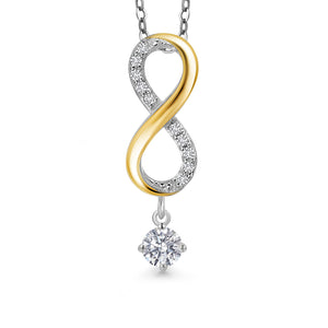 Pendant in 925 Sterling Silver and 10K Yellow Gold