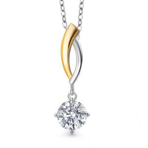 Pendant in 925 Sterling Silver and 10K Yellow Gold