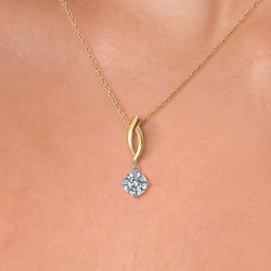 Pendant in 925 Sterling Silver and 10K Yellow Gold