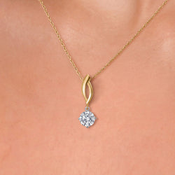 Pendant in 925 Sterling Silver and 10K Yellow Gold