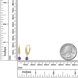 Earrings in 925 Sterling Silver and 10K Yellow Gold