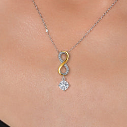 Pendant in 925 Sterling Silver and 10K Yellow Gold