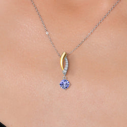 Pendant in 925 Sterling Silver and 10K Yellow Gold