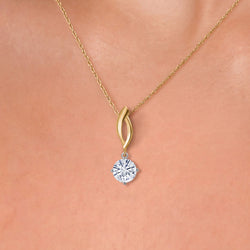 Pendant in 925 Sterling Silver and 10K Yellow Gold