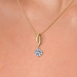 Pendant in 925 Sterling Silver and 10K Yellow Gold