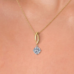 Pendant in 925 Sterling Silver and 10K Yellow Gold