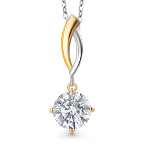 Pendant in 925 Sterling Silver and 10K Yellow Gold