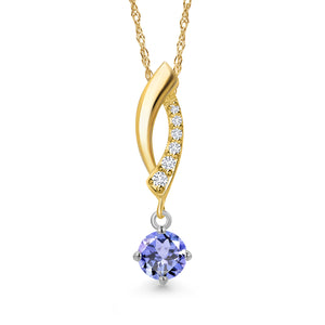 Pendant in 14K Two Tone Gold