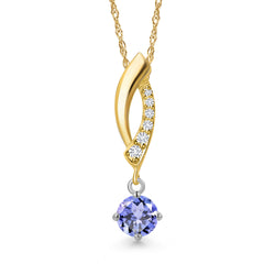 Pendant in 14K Two Tone Gold