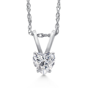 Lab Grown Diamond_Pendant in 14K White Gold