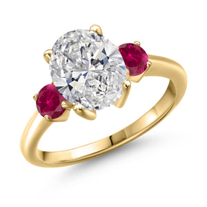 Ring in 925 Yellow Gold Plated Silver