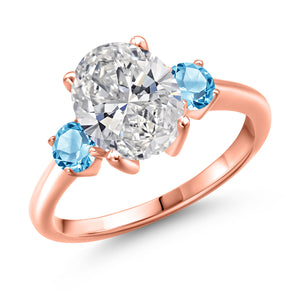 Ring in 925 Rose Gold Plated Silver