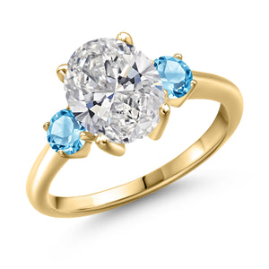 Ring in 925 Yellow Gold Plated Silver