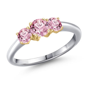 Ring in 10K Two Tone Gold
