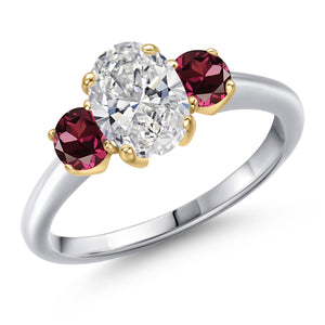 Ring in 10K Two Tone Gold