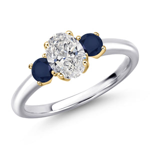 Ring in 10K Two Tone Gold