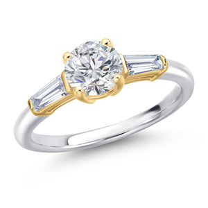 Ring in 10K Two Tone Gold