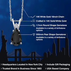 Pendant in 14K White Gold