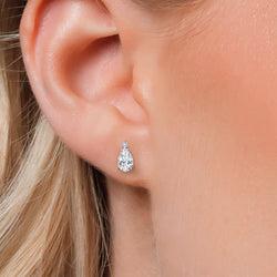 Earrings in 14K White Gold