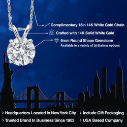 Pendant in 14K White Gold