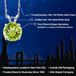 Pendant in 14K White Gold