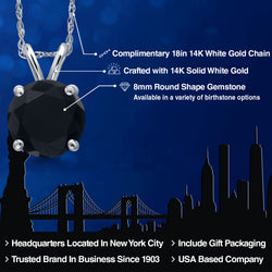 Pendant in 14K White Gold