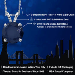 Pendant in 14K White Gold
