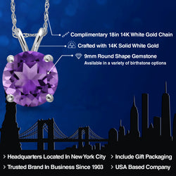 Pendant in 14K White Gold