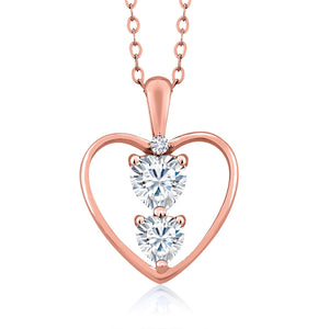 Pendant in 925 Rose Gold Plated Silver