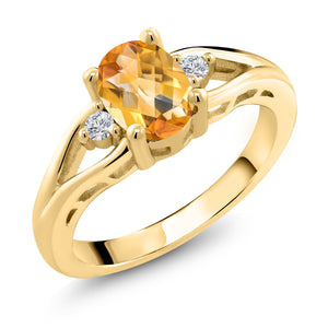 Tanzanite - December_8_Ring in 925 Yellow Gold Plated Silver