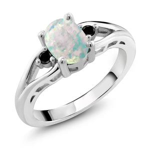 Black Sapphire - September_7_Ring in 925 Sterling Silver