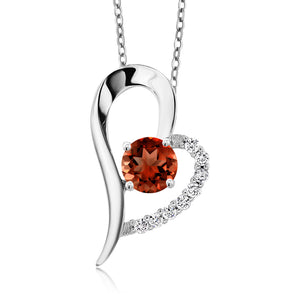 Garnet - January_Pendant in 925 Sterling Silver