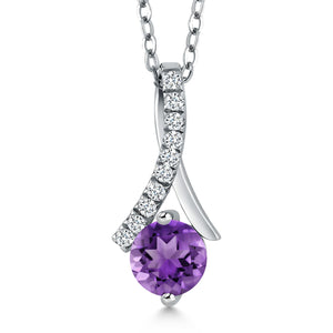 Amethyst - February_Pendant in 925 Sterling Silver
