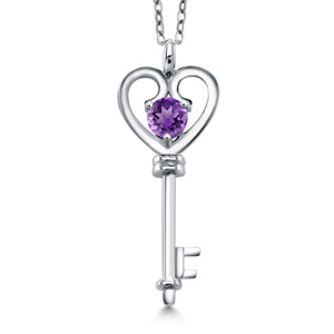 Amethyst_Pendant in 925 Sterling Silver