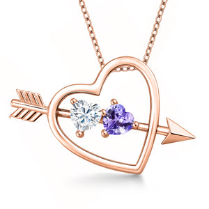 Pendant in 925 Rose Gold Plated Silver
