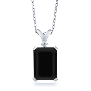 Onyx_Pendant in 925 Sterling Silver