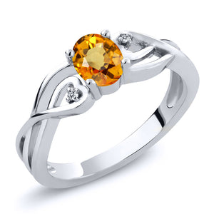 Yellow Sapphire - September_5_Ring in 925 Sterling Silver