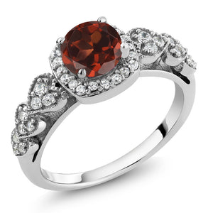 Garnet - January_9_Ring in 925 Sterling Silver