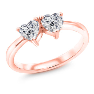 Ring in 925 Rose Gold Plated Silver