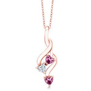Pendant in 925 Rose Gold Plated Silver