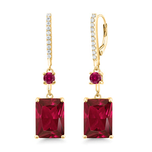Earrings in 925 Yellow Gold Plated Silver