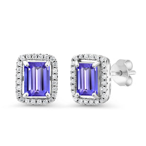 Tanzanite - December_Earrings in 925 Sterling Silver