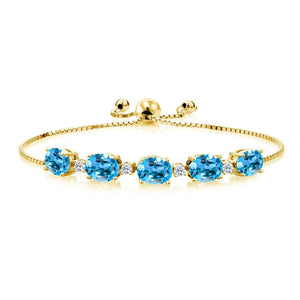 Bracelet in 925 Yellow Gold Plated Silver