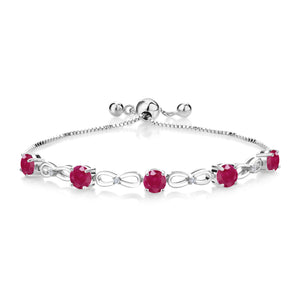 Ruby - July_Bracelet in 925 Sterling Silver