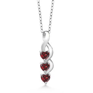 Garnet - January_Pendant in 925 Sterling Silver
