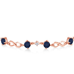Bracelet in 925 Rose Gold Plated Silver
