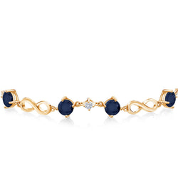 Bracelet in 925 Yellow Gold Plated Silver