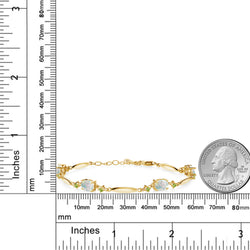 Bracelet in 925 Yellow Gold Plated Silver