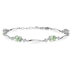 Prasiolite_Bracelet in 925 Sterling Silver